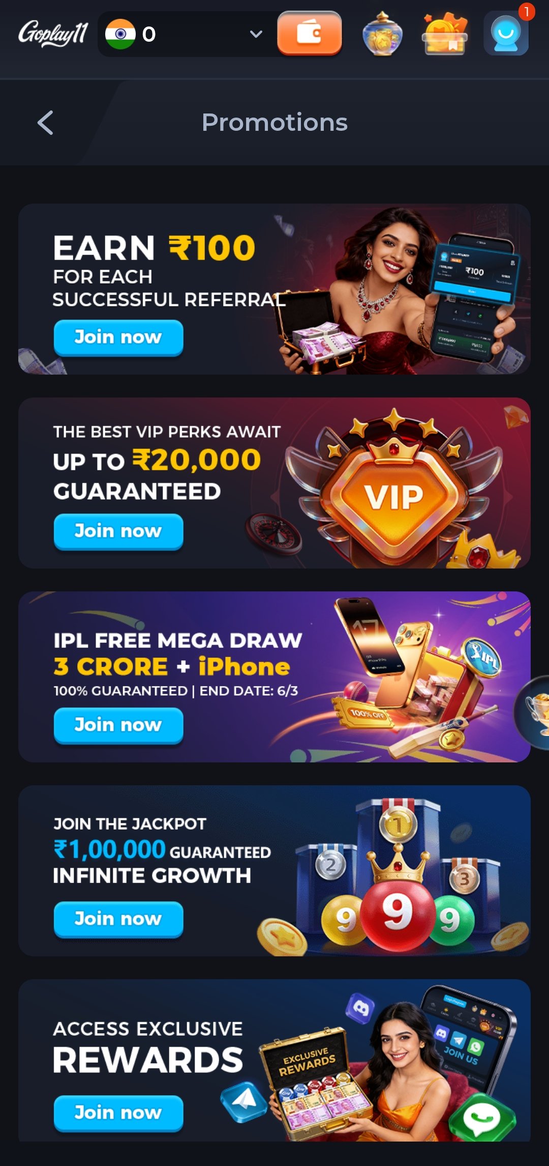 GoPlay Game wallet and UPI withdrawal